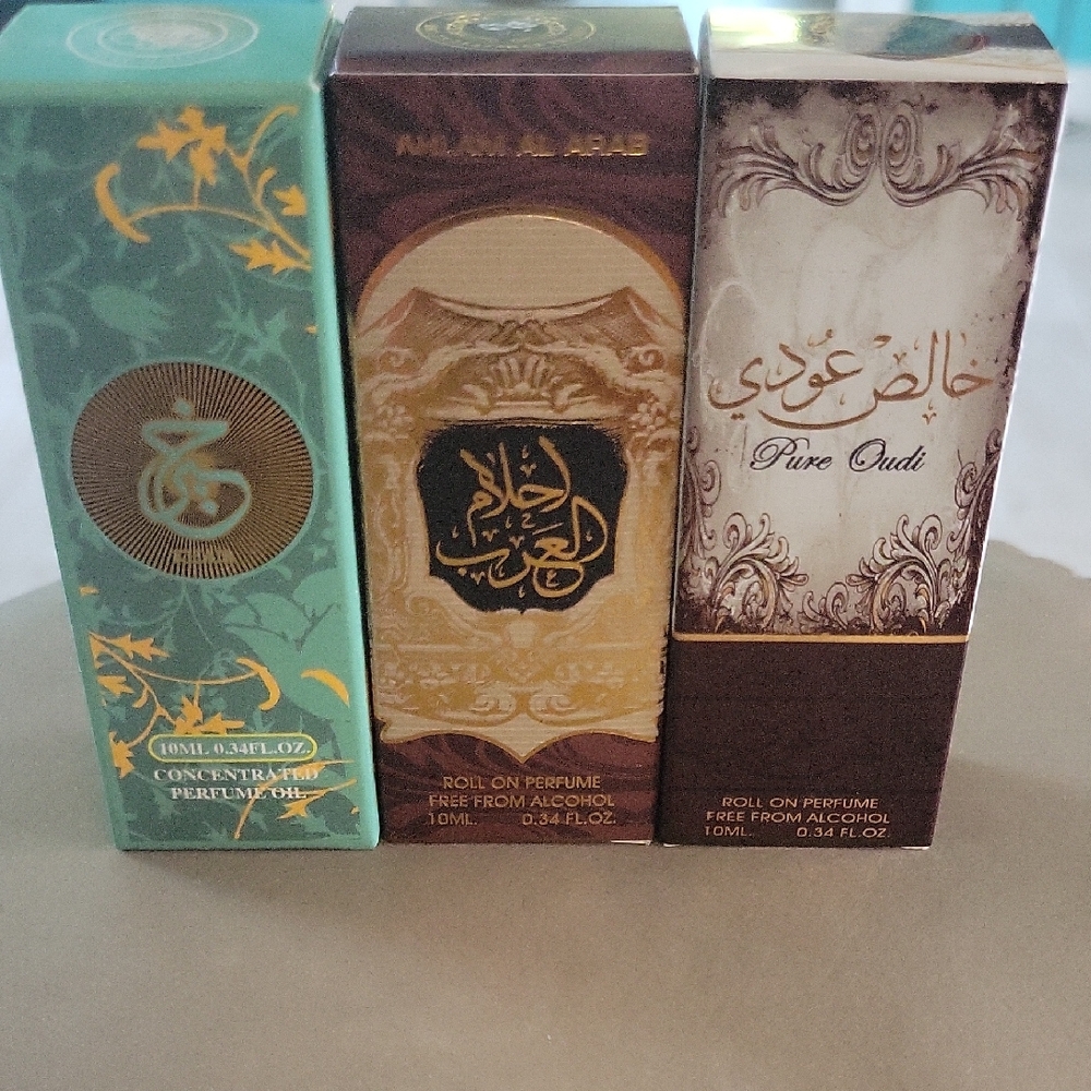 Set of 3 Roll-On Arabic Perfume Oils